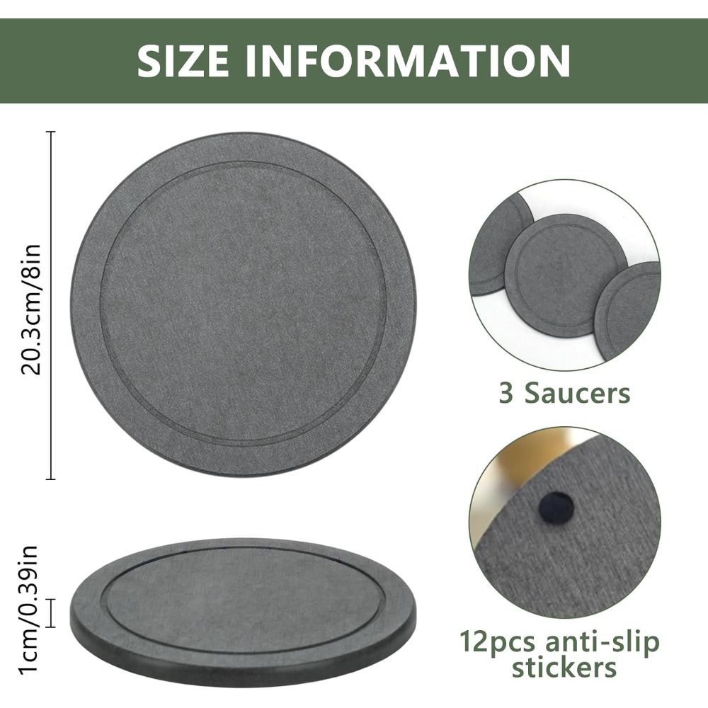ชุดถาดรองกระถางต้นไม้ทำจากดินไ - Drip Tray Saucer บทวิจารณ์และราคา