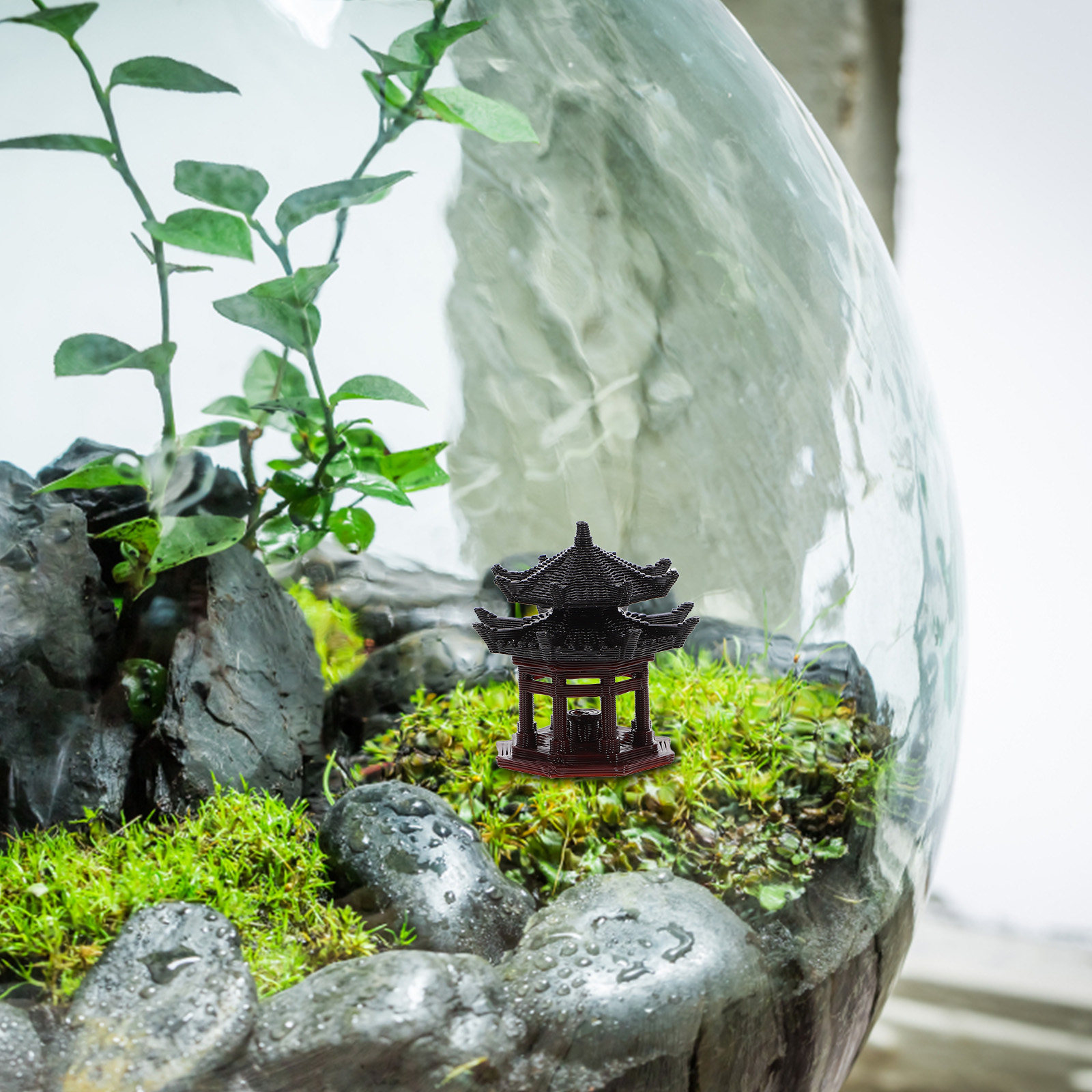 รูปปั้นศาลาพลาสติกขนาดเล็ก ดีไ - Bonsai Garden Landscape Design บทวิจารณ์และราคา