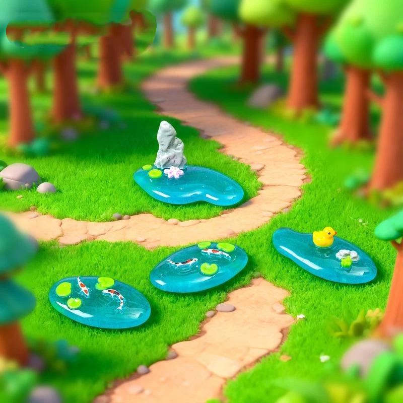 เครื่องประดับตกแต่งสวนเรซิ่นขน - Bonsai Garden With Koi Pond บทวิจารณ์และราคา
