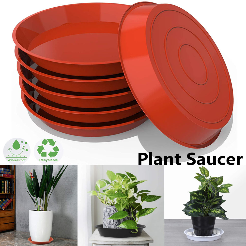ถาดรองกระถางดอกไม้ทรงกลม 3 ชิ้ - Drip Tray Saucer บทวิจารณ์และราคา